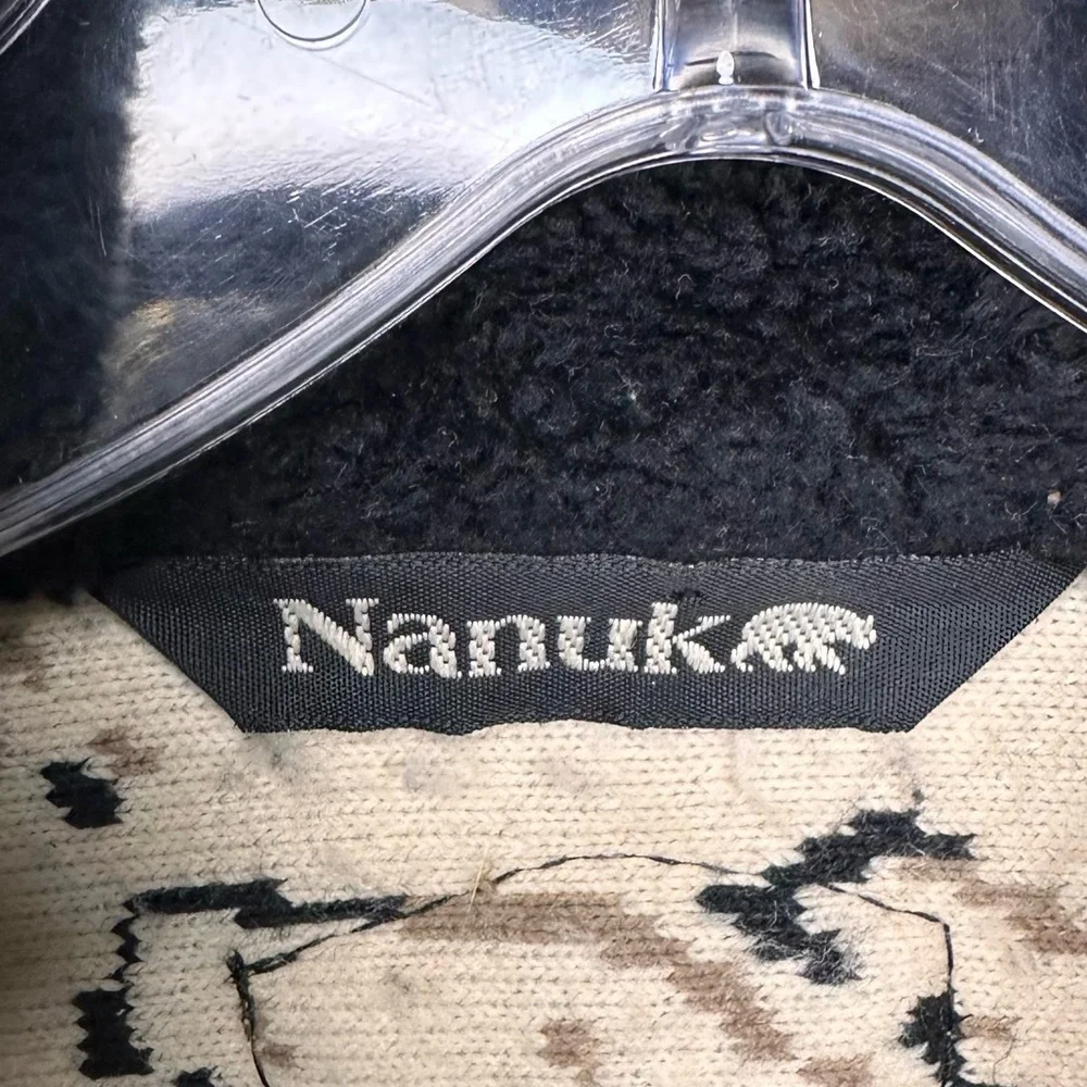 Nanuk Canadian Polar Gear Roaming Bears w/Paws Cream Shearling Jacket XL